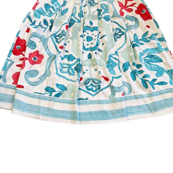 Ann Taylor LOFT Watercolor Floral Drawstring Skirt Size 10 NEW Whisper White - Picture 15 of 15